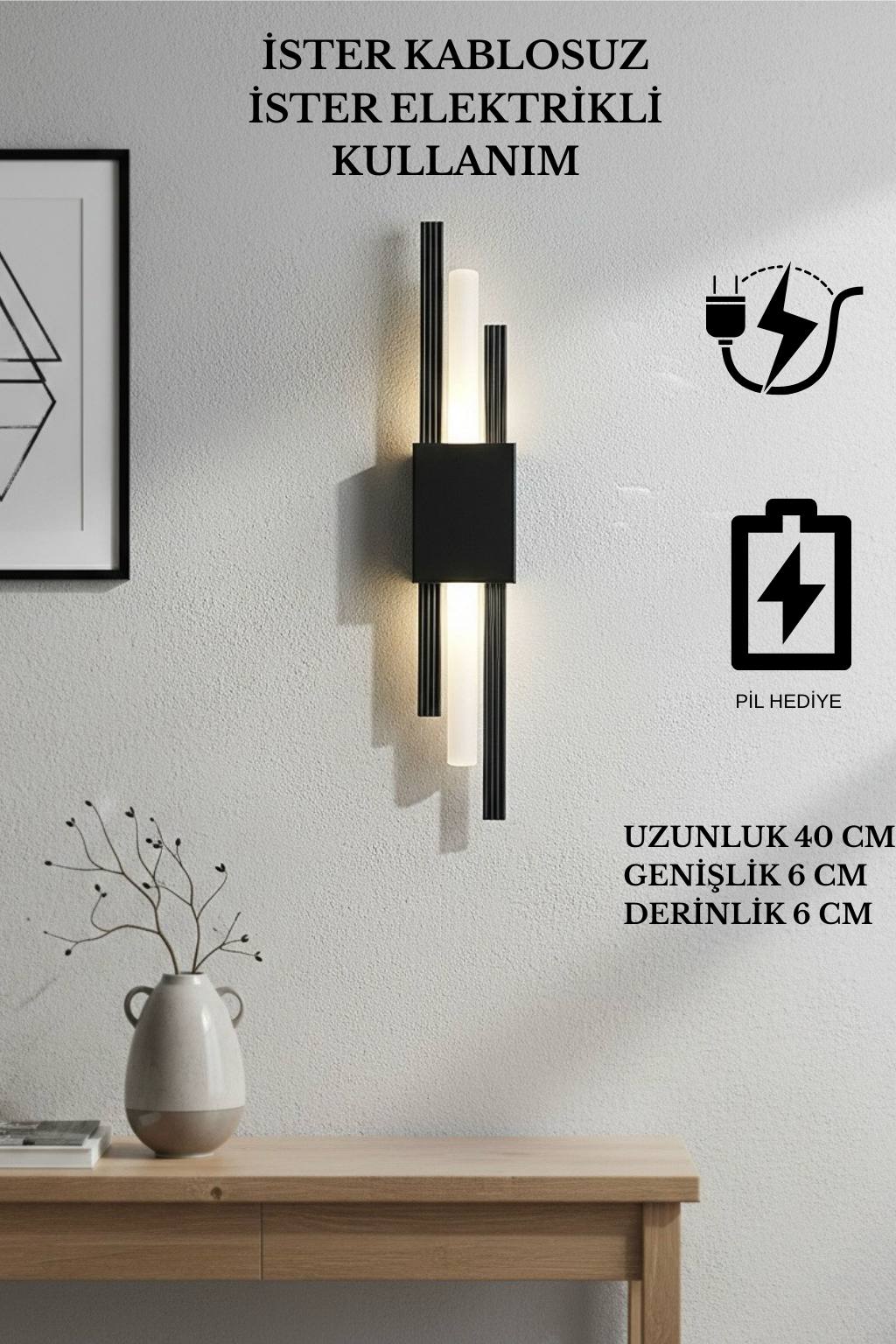 Siyah Pilli ve Elektrikli Simetri Model