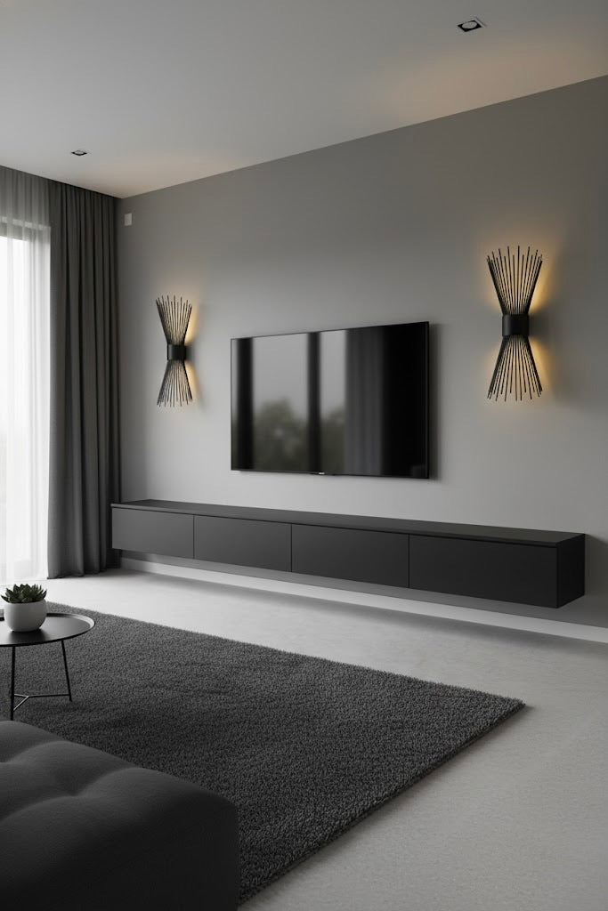 Siyah Pilli ve Elektrikli Aplik Kirpi Model