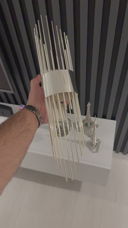 Gümüş Pilli ve Elektrikli Aplik Sarkıt