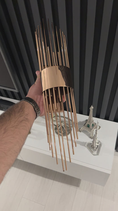 Rose Renk Pilli ve Elektrikli Aplik Sarkıt Model