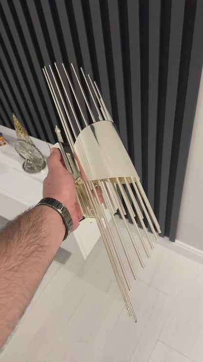 Gümüş Renk Pilli ve Elektrikli Aplik Merdiven