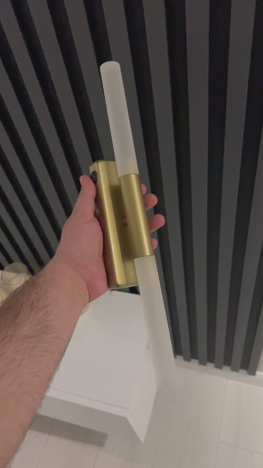 Eskitme Gold Pilli ve Elektrikli Akrilik Aplik